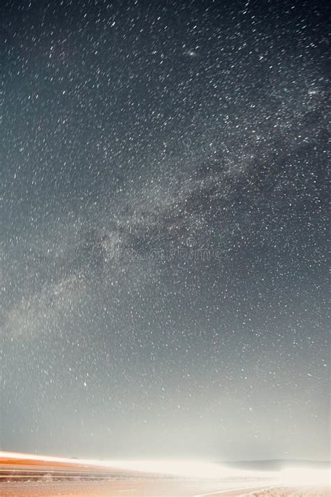 Vertical Shot Of Starry Night Sky Perfect For Background Stock Image