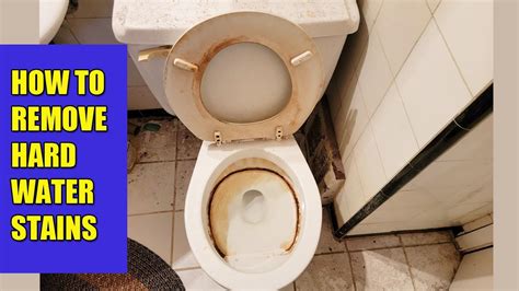 How To Remove Hard Water Stains From A Toilet Bowl Youtube