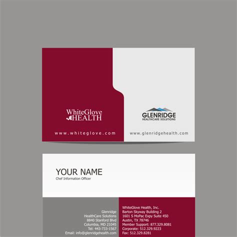 Browse thousands of business card templates and use our maker to create your very own business card! Create a co-branded business card for a mobile healthcare provider and professional health ...