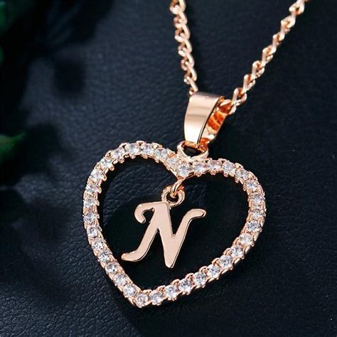 Pin by Andaz e dil on منوعة Letter pendant necklace Letter