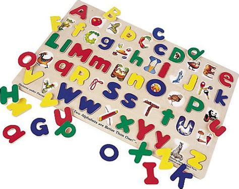 772000475 7720004752 Melissa And Doug Large Wooden Upper And Lower Case