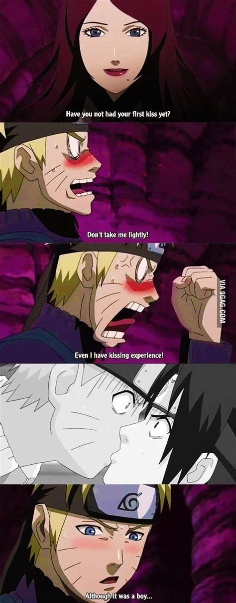 Narutos First Kissing Experience 9gag