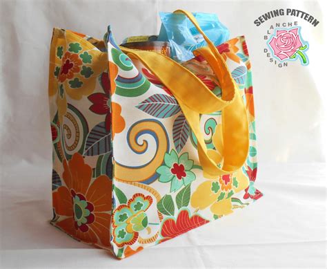 Reusable Grocery Bag Sewing Pattern Reusable By Designblanche