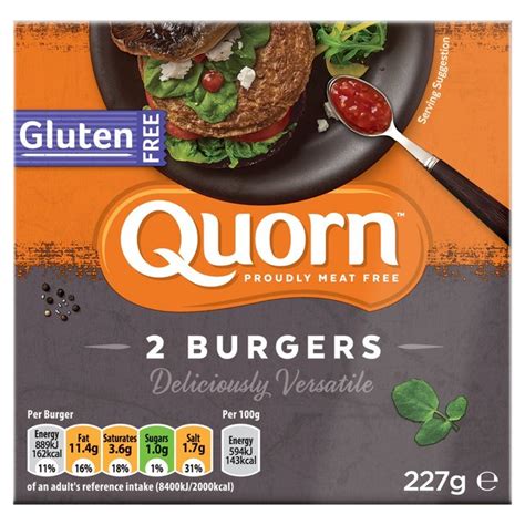 Quorn Meat Free Gluten Free Quarter Pounders 227g From Ocado