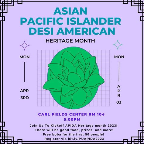 Asian Pacific Islander Desi American Heritage Month Kickoff — Carl A Fields Center For Equality