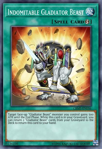 Indomitable Gladiator Beast Yu Gi Oh Card Database Ygoprodeck
