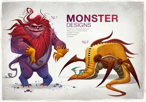 Monster Duo Drew Hill On Artstation At