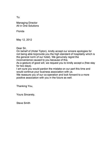 Useful Apology Letter Templates Sorry Letter Samples