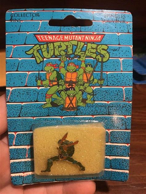 tmnt 1990 teenage mutant ninja turtles leonardo lapel pin collector 1979673271