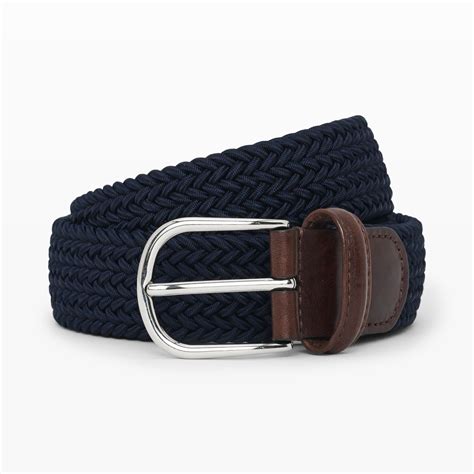 Lyst Andersons Woven Belt In Blue For Men