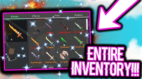 Giving Away My Entire Inventory In Roblox Assassin Youtube