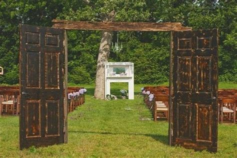 14 Most Beautiful Ceremony Backdrops Using Doors