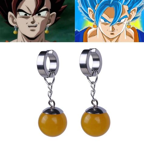 The potara earrings are a device in dragon ball z introduced near the end of the majin buu saga. Anime Super Dragon Ball Z Vegetto Potara Earring Cosplay ...