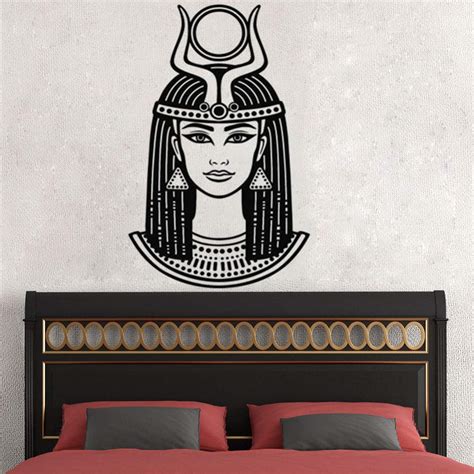 Buy Chenxhu Ancient Egyptian Goddess Wall Sticker Egyptian Queen Vinyl Decals Home Decor Empress