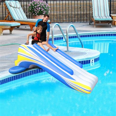 Northlight 10625 Blue And Yellow Inflatable Swimming Pool Slide