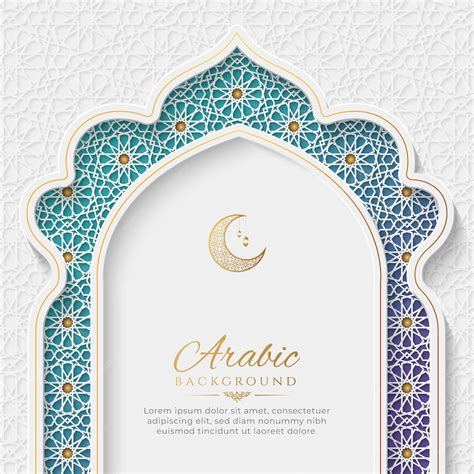Premium Vector Arabic Islamic Elegant White And Golden Luxury