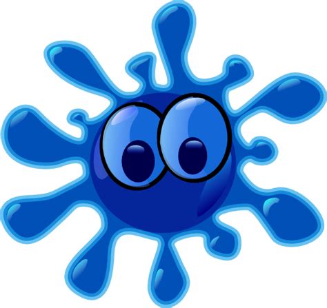 Splat Blue Clip Art At Vector Clip Art Online Royalty Free