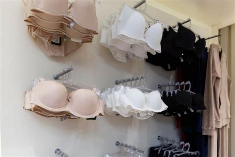 Premium Photo Nude Bras In A Lingerie Store Closeup