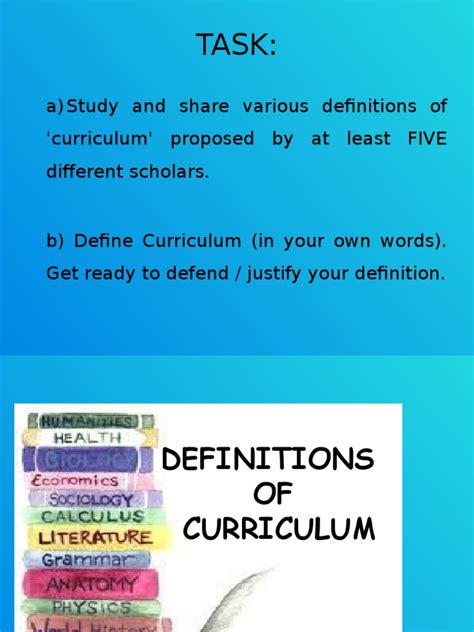 Now know the meaning of c&v used in internet slang. GROUP 2 Definition of Curriculum