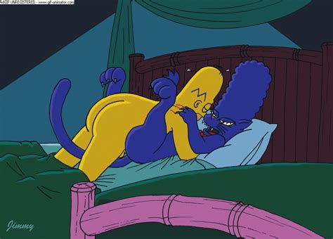 Rule 34 Animated Canon Couple Cat Marge Female Feral Furry Homer