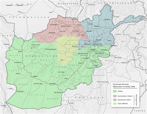 Karte von afghanistan mit der hauptstadt kabul. Afghanistan Karte Nachbarländer