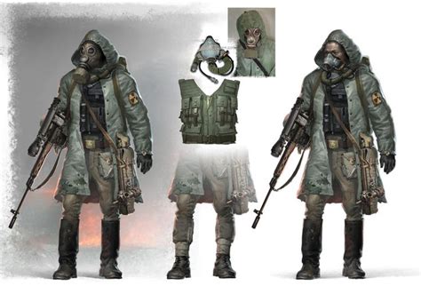 Stalker 2 Post Apocalyptic Costume Concept Art Characters Character