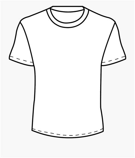 Blank Tshirt Template Png Mens T Shirt Outline For Blank T Shirt