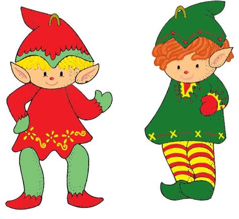 Cute Christmas Elves Coloured Christmas Elf Elf Images Elves