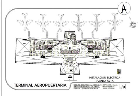 Domestic Airport Layout Plan Cad Drawing Details Dwg File
