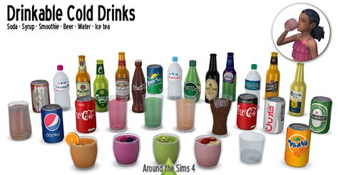 Around The Sims 4 Custom Content Download Drinkable Cool Drinks