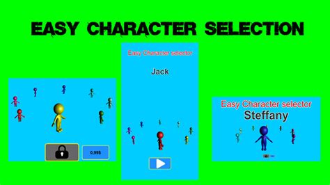 Easy Character Selector Hyper Casual Store
