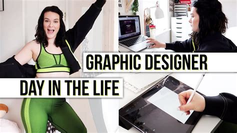A Day In Life Of A Graphic Designer Working From Home Youtube