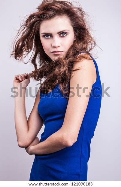 Young Sensual Model Girl Pose Studio Stock Photo 121090183 Shutterstock