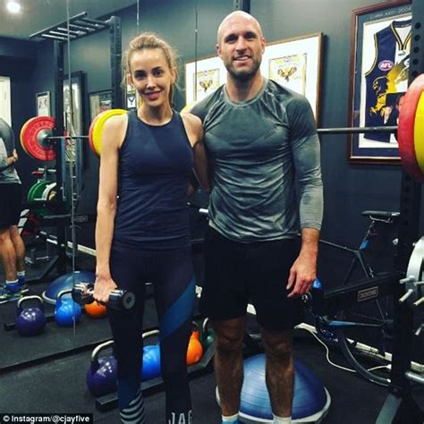 chris judd gatecrashes wife rebecca s workout daily mail online