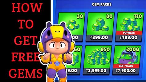 These offer a certain brawler with a specific tier or rarity and purchasing them will cost gems. How to Get Free Gems in Brawl Stars Hindi - YouTube
