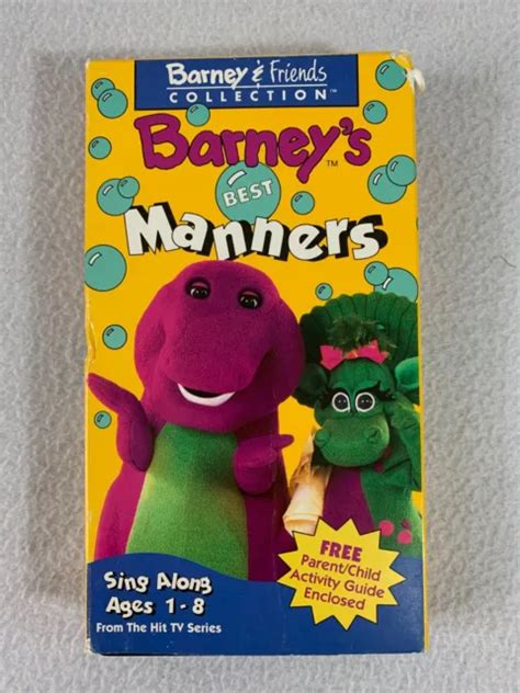 Barney And Friends Barneys Best Manners Vhs 1993 495 Picclick