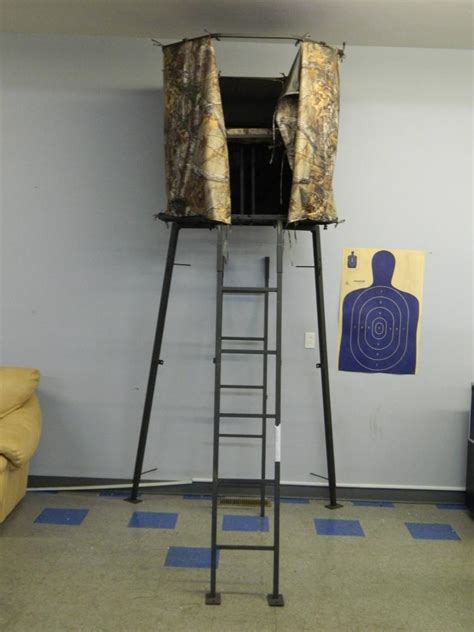 Sold Price Ameristep Tripod With Realtree Seat Tree Deer Ladder Bow