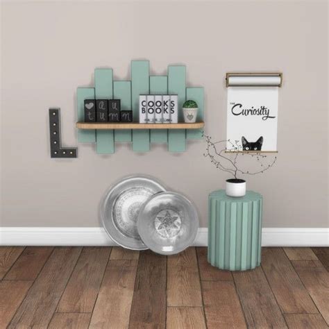 Leo 4 Sims Shelf And Side Table Sims 4 Downloads Sims 4 Sims