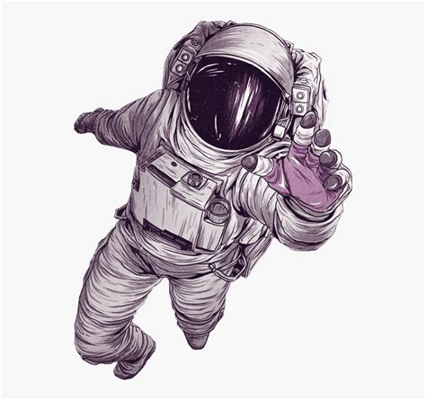 An Astronaut Is Flying Through The Air With His Hands In His Pockets