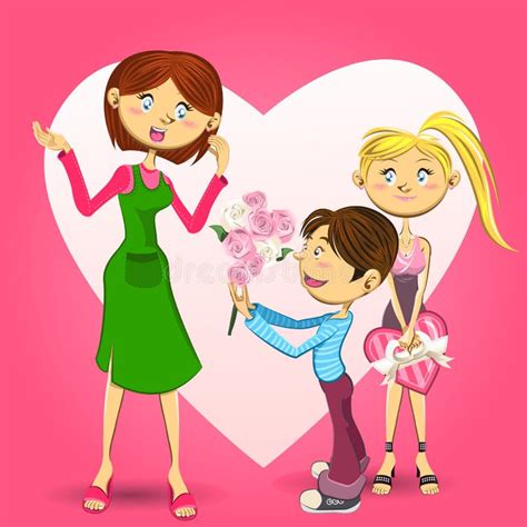 Give Mother Flower Stock Illustrations 838 Give Mother Flower Stock