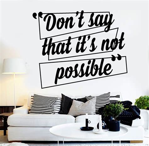 Vinyl Wall Decal Motivation Quote Inspired Office Decor Stickers Unique T Ig4502 Office