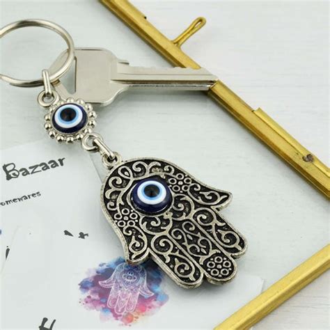 Turkish Greek Mati Eye Blue Glass Evil Eye Amulet Hamsa Hand Etsy