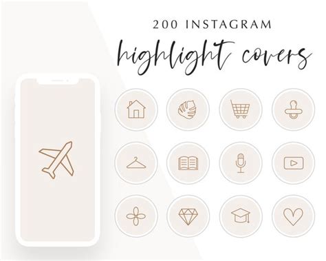 Nude Instagram Story Highlight Icons Beige Instagram Highlight Covers