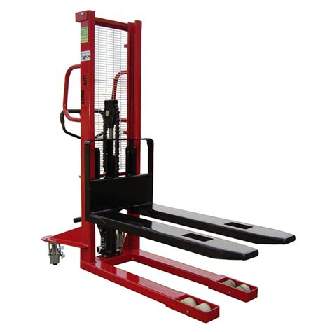 Manual Lift Pallet Stackers With Fixed Or Adjustable Forks Capacity Up