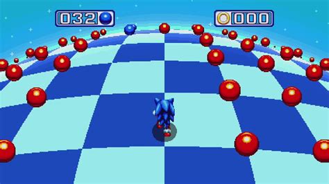 Sonic Mania Blue Sphere Stage 128 Spheres And 064 Rings Gold