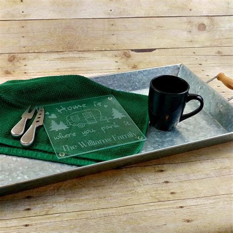 Personalized Etched Glass Cutting Board 7 75x7 75 Etsy