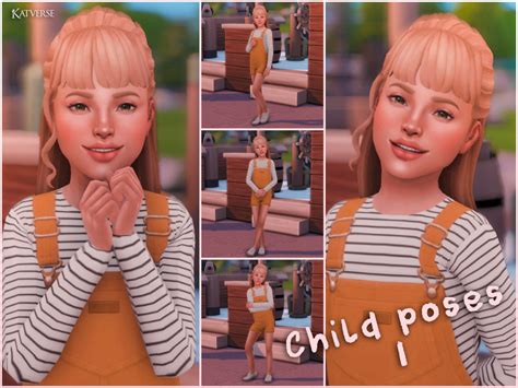 Child Pose Pack 01 5 Poses Total The Sims 4 Child Katverse