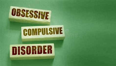 Obsessive Compulsive Disorder Words On Wooden Blocks Psychiatry