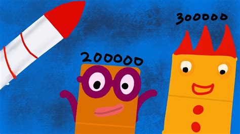 Numberblocks 200000 And Numberblocks 300000 Outer Space To Night