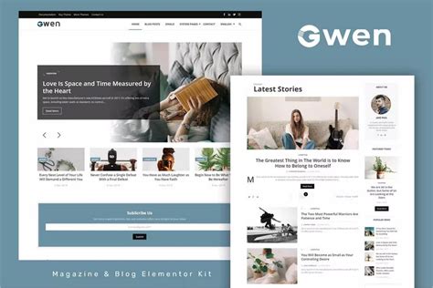 Gwen Blog Magazine Elementor Template Kit Latest Version Woocrack Com